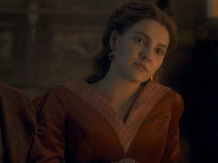 The first time Alicent calls King Viserys by his first name is after she reads the letter begging him for help, indicating a shift in her own political strategizing.