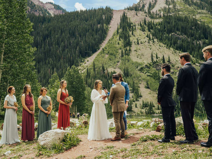 We had to reserve Maroon Bells a year in advance — months before we actually got engaged.