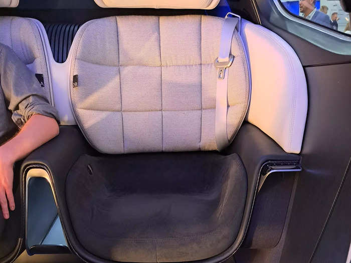 The VX4 will be able to seat four passengers and one pilot. Insider got to sit inside the 1.9 meter long by 1.6 meter wide cabin, which had plenty of leg room and felt generally pretty spacious.