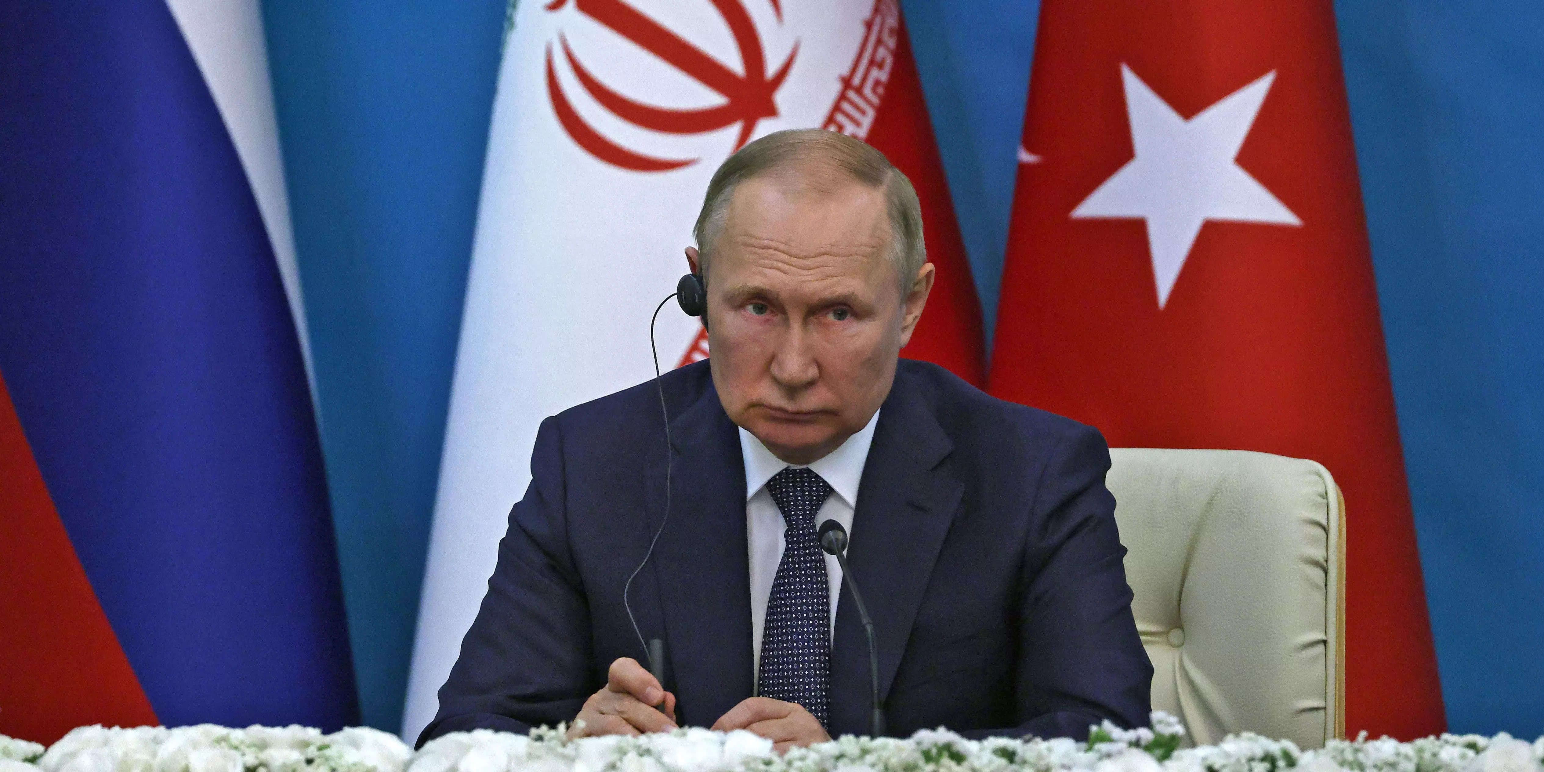Russian president Vladimir Putin in Iran