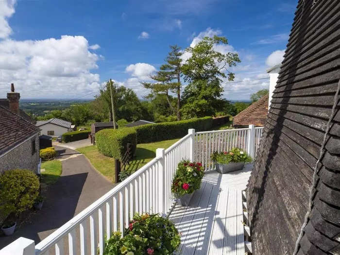 The oak balcony that wraps around the entire windmill was recently restored, and it offers impressive views of the surrounding landscape.