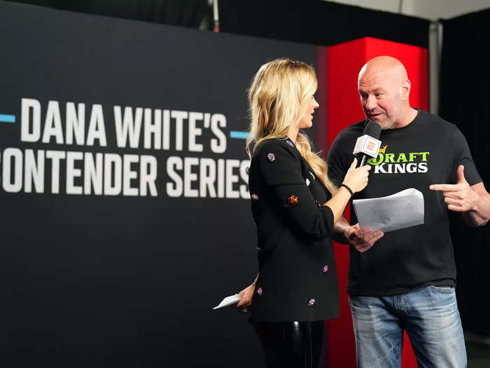 Dana White handed out four UFC contracts before conceding that he may be getting softer in his old age, speaking to Insider and other reporters.