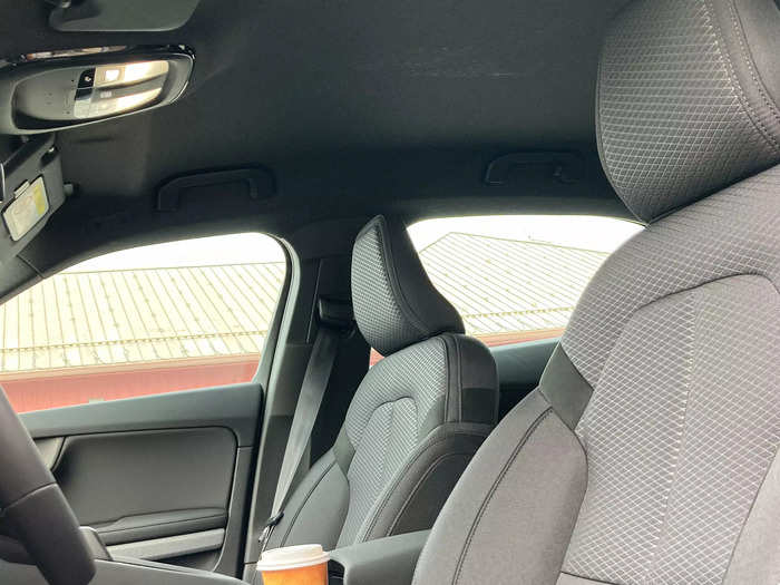 My test car had a gray interior broken up by interesting patterns and textures on some of the interior plastics.