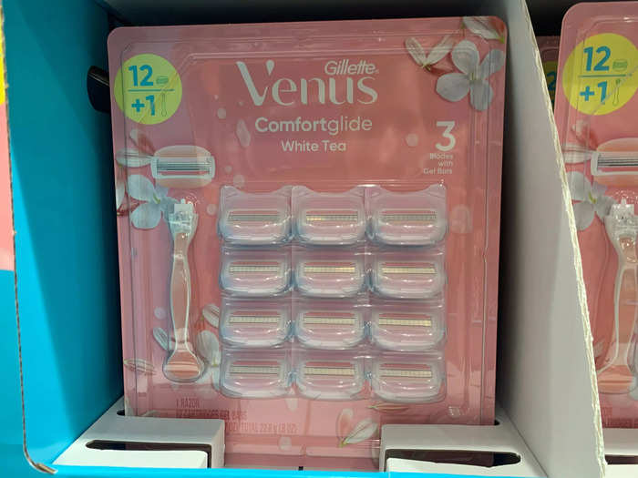 This large pack of Gillette Venus razor blades comes out to about $2.50 a cartridge.