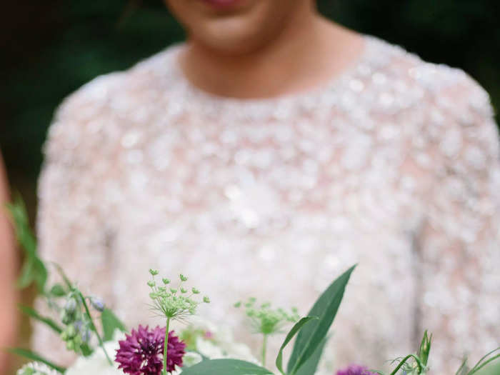 It was important to Jess that her flowers were grown locally to minimize their environmental impact.