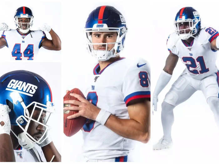 The New York Giants are bringing back their classic uniforms and blue helmets with "Giants" on the side in 2022. They will be worn twice this season.