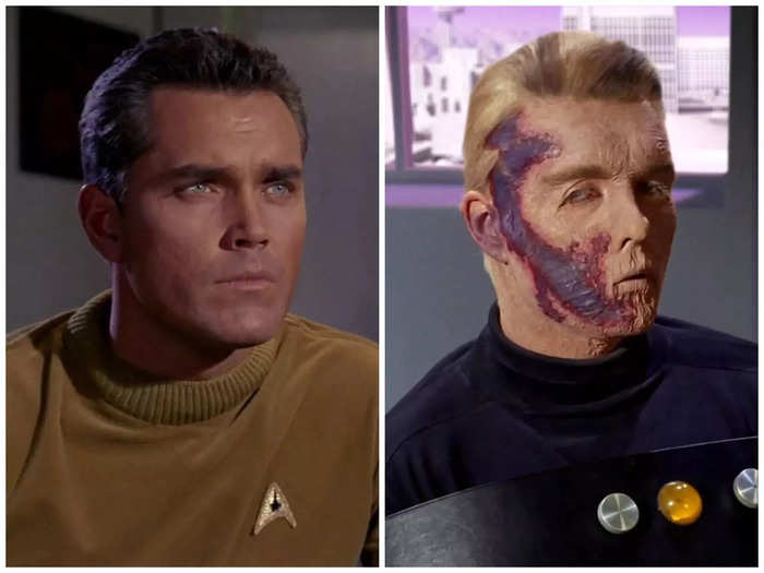 Jeffrey Hunter and Sean Kenney played two different versions of Captain Christopher Pike, the captain of the Enterprise before Kirk.