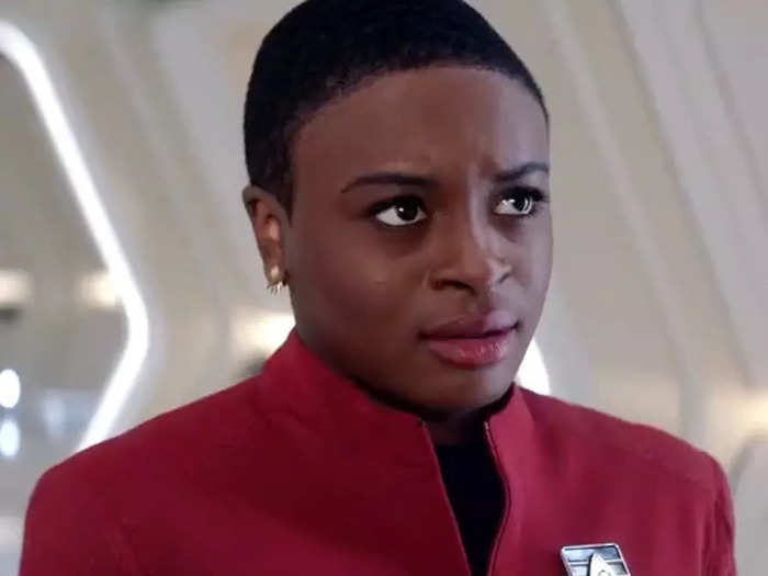 In "Strange New Worlds," Celia Rose Gooding plays a younger version of Uhura who is still a cadet.