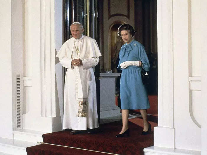 1982: Pope John Paul II sought to overcome centuries of distrust when he became the first pope to visit British shores in 1982.