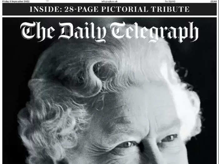 The Daily Telegraph used an image from the Queen