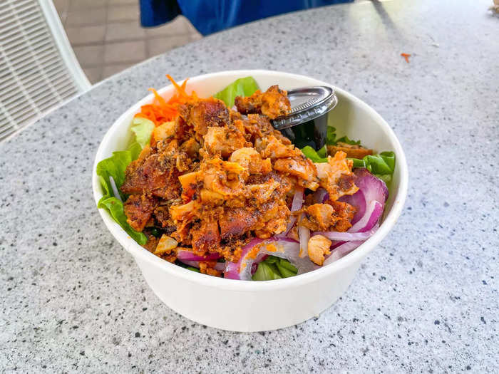 Two others at the table got salads for $13 and $15, and one topped hers with chicken for an additional $6.