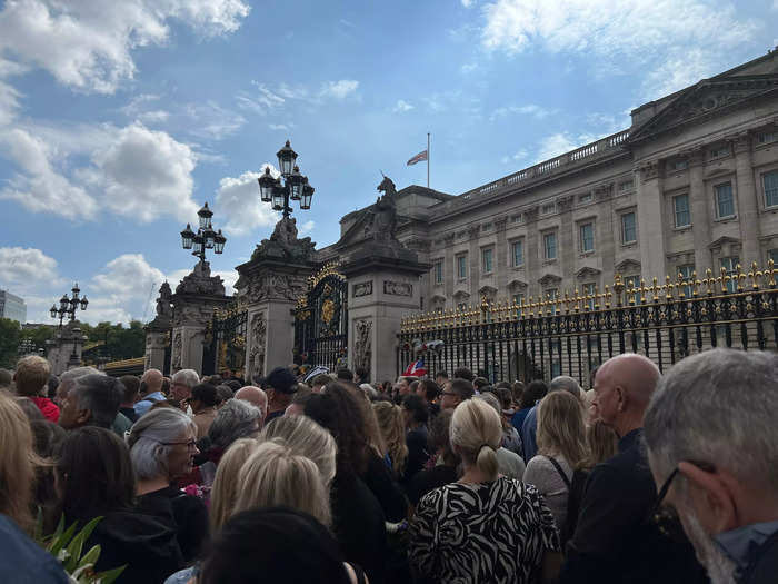 Given the sheer number of people who turned out on Friday, I counted myself lucky to have even caught a brief glimpse of Charles, who later said "thank you" to his mother in his first address to the nation as king.