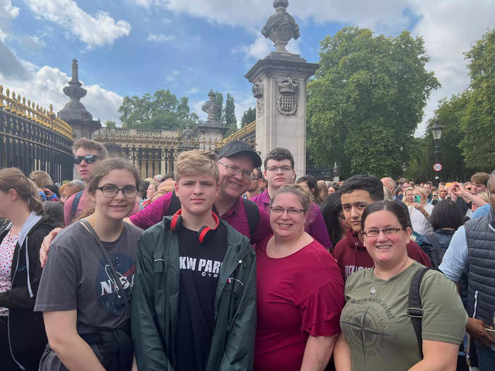 Outside of the palace, I also spoke with Jake English who said he and his family are American and just happened to be in the UK on a family vacation.