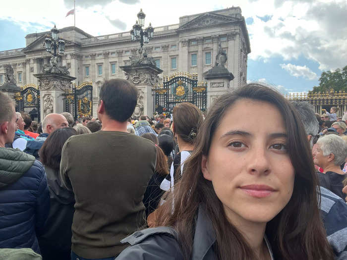 I was among thousands to gather at Buckingham Palace on Friday. Most people there were paying tribute to Queen Elizabeth II and welcoming the reign of her son, King Charles III.