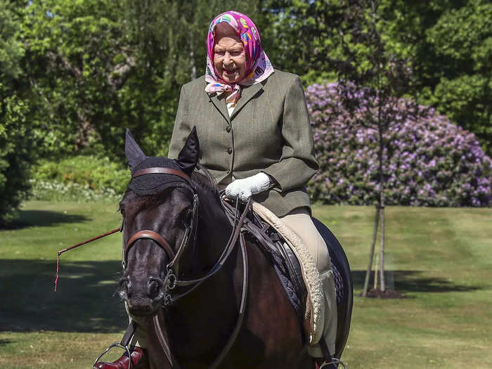 The Queen kept riding horses up to the last few months of her life.