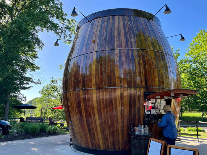 By the time we left the beach, we were ready for dinner. While exploring some of the neighborhoods near the beach, we stumbled across the Douglas Root Beer Barrel.