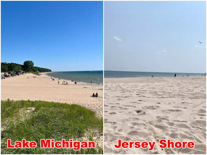 My mom and I decided to take a trip to Oval Beach on the shore of Lake Michigan, near the sister towns of Saugatuck and Douglas in June.