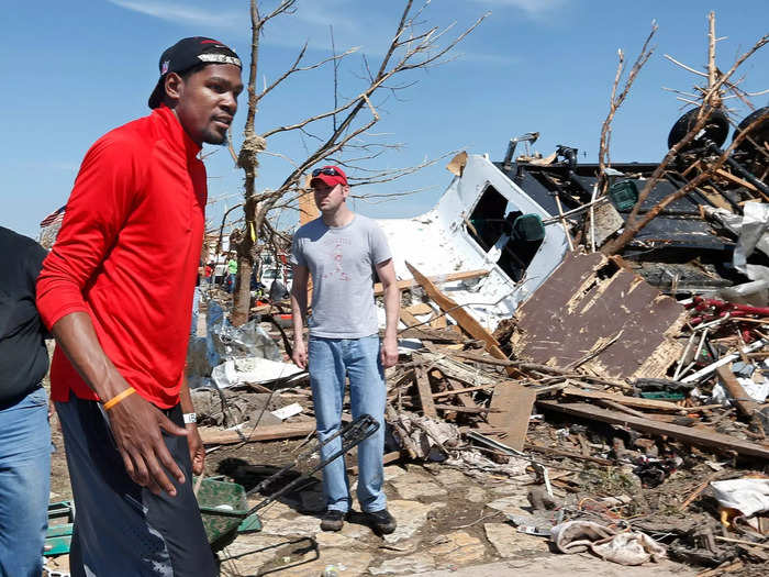 Durant also invests his money into charitable causes. In 2013 he donated $1 million to tornado relief in Oklahoma.