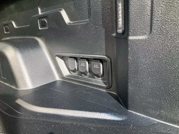 Chevy included power outlets on either side of the bed so owners can use the Silverado EV