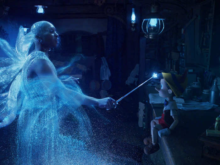 The Blue Fairy sings "When You Wish Upon a Star" instead of Jiminy Cricket and gets far less screen time.