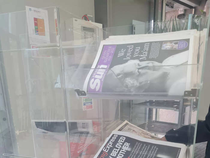 The shop keeper said that his store had been extremely busy following the news, and that all the newspapers had sold out. Luckily, I found a few copies that were left at a nearby grocery store.