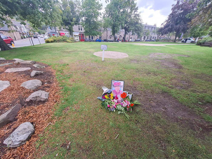 The residents of Ballater clearly adored Her Majesty. On Friday morning people had left flowers outside different locations near the local church.