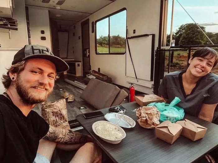 In 2018, Kirsten and Devin Trout moved into a 350-square-foot RV. Nearly five years and four RVs later, they