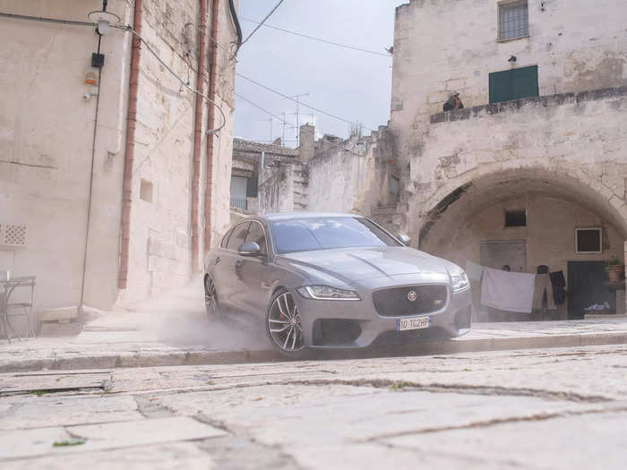 A Jaguar XF used in the opening sequence of "No Time to Die" is also up for auction. The car pursued James Bond on the streets of Matera in southern Italy.