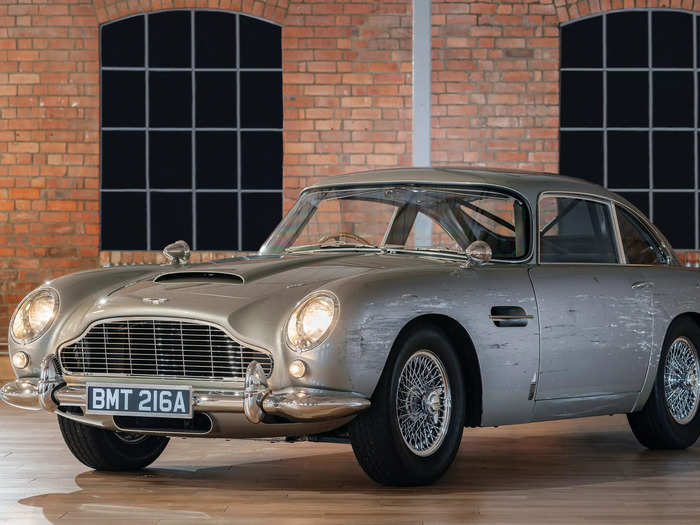 The Aston Martin DB5 that features in the opening sequence of No Time to Die is a key lot at the upcoming auction.