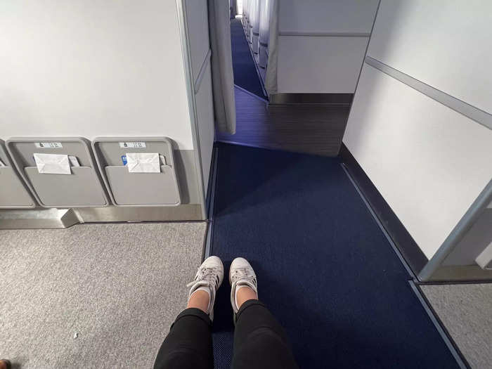 The front bulkhead row offers the most amount of legroom…