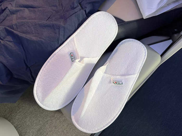 …and ITA-branded slippers.