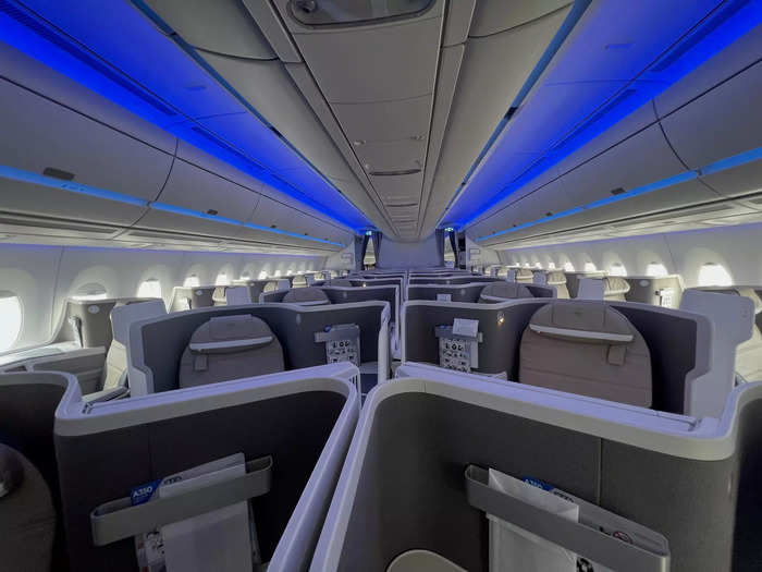 The product, which is also found on British Airways, is configured in a 1x2x1 layout, meaning all passengers have direct-aisle access.