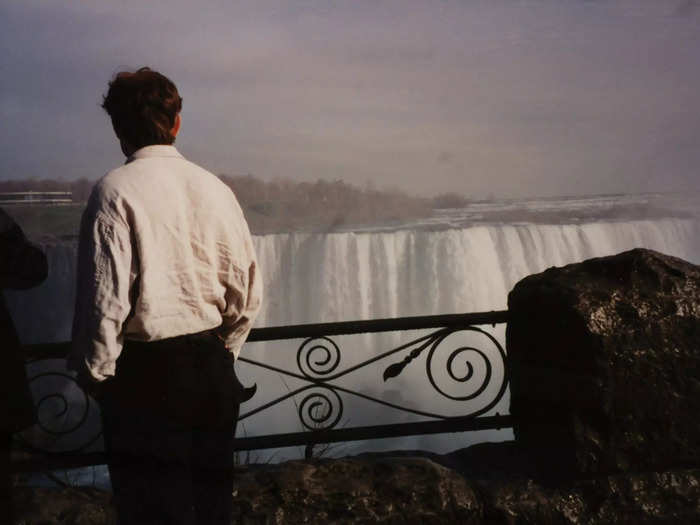 Musk at Niagara Falls in 1994.