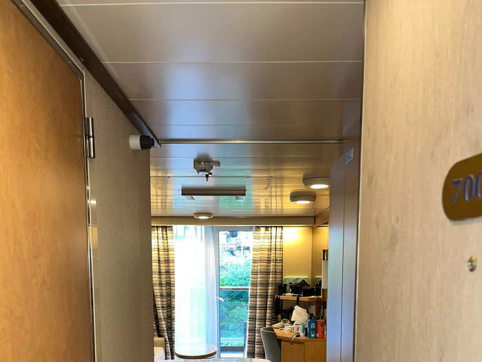 The hallway into our stateroom