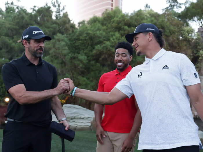 Mahomes was even featured in one iteration of "The Match," teaming up with Josh Allen to face off against Aaron Rodgers and Tom Brady to raise money for charity.