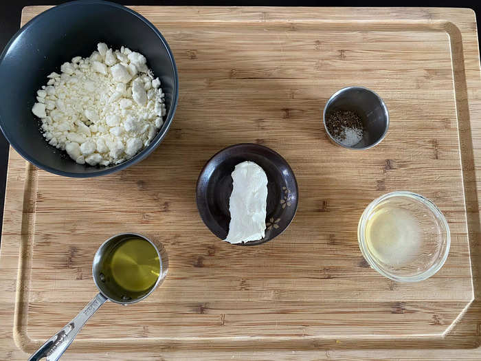 While the potatoes cooked, I prepped Garten