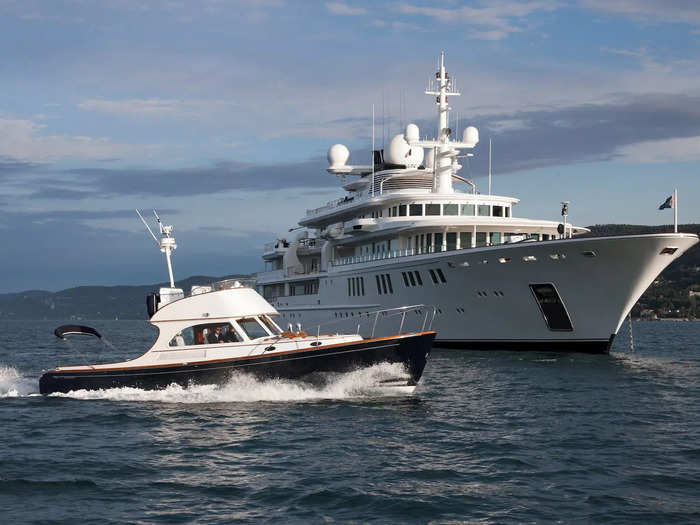 The superyacht will be on display at the Monaco Yacht show between September 28 and October 30, per Fraser Yachts.