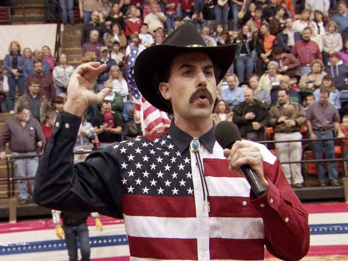 Sacha Baron Cohen is still well-known for his role in "Borat" (2006).