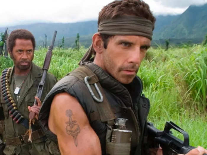 "Tropic Thunder" (2008) is an action-packed parody of war films.