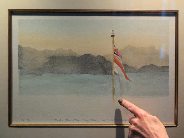 King Charles has painted watercolors all over the world, like this one from 1989 of Double Haven Bay in Hong Kong.