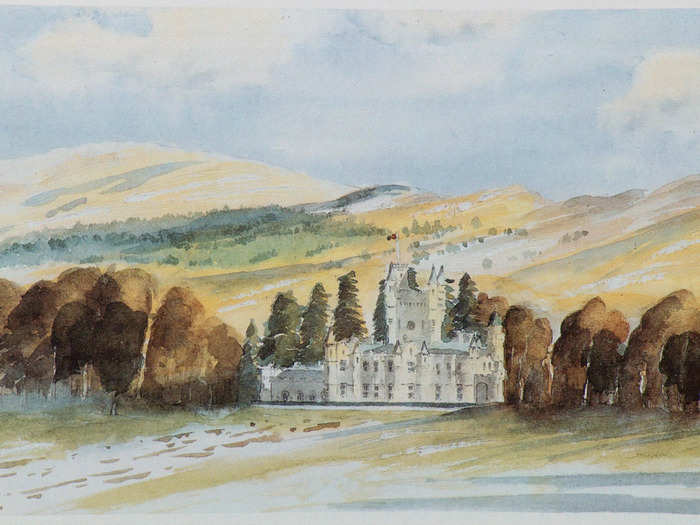 One of his favorite places to paint is Balmoral Castle, pictured below.