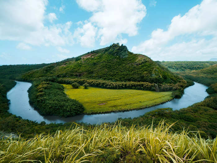 Go mountain tubing in the Wailua River Valley.