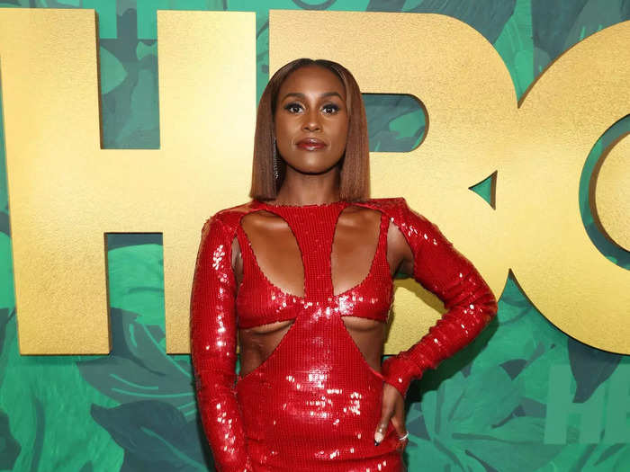 Issa Rae opted for a daring minidress with bold cutouts.