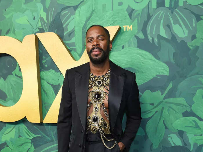 Colman Domingo looked like royalty thanks to his gold, jewel-encrusted harness.