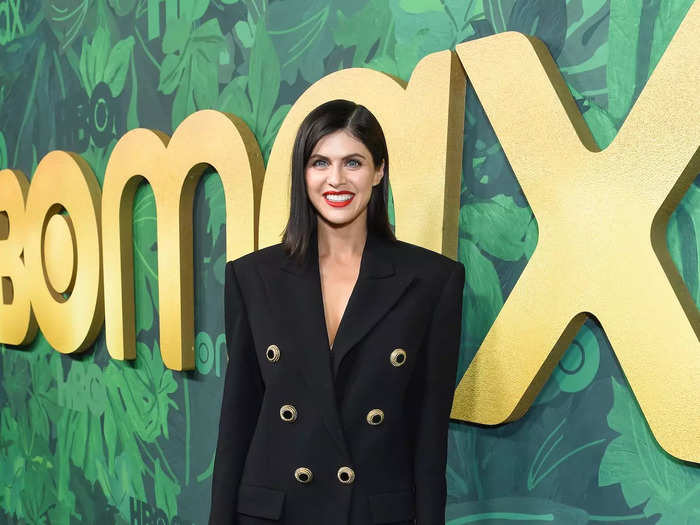 Alexandra Daddario ditched the see-through dress she wore at the Emmys for an oversized suit.