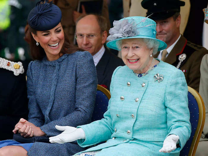 In 2012, the Queen made Kate Middleton laugh on her diamond jubilee tour.