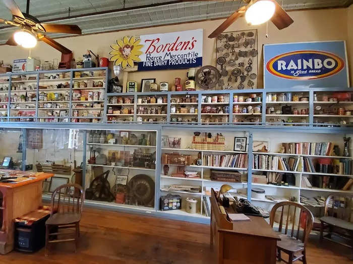 Burris decorated the place with antiques and period furniture, turning it into a one-bedroom home with a museum dedicated to the former mining town