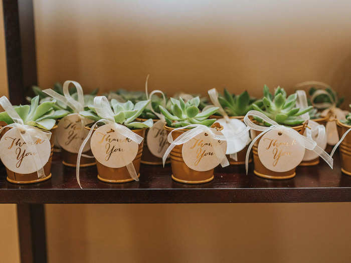 Guest favors can be costly and may wind up as clutter rather than treasured mementos.