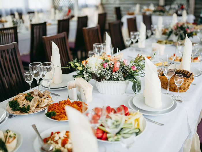 Table photos can make guests feel awkward.