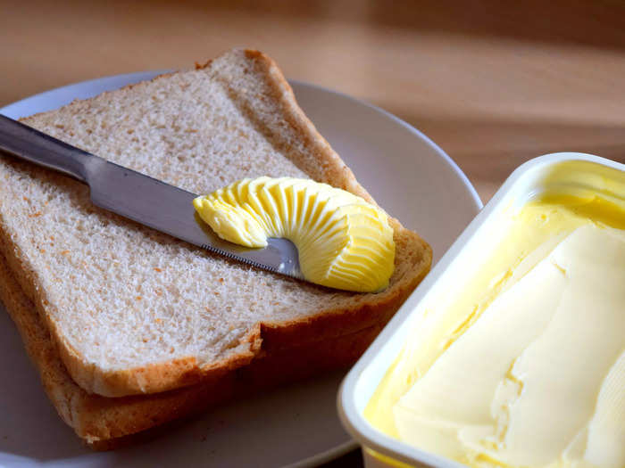 Margarine is close behind, costing 38.3% more than it did this time last year.